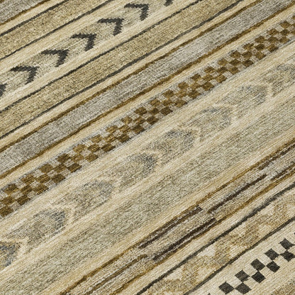 LOOMLAN Rugs Luthyra Chocolate Washable Indoor-Outdoor Rug