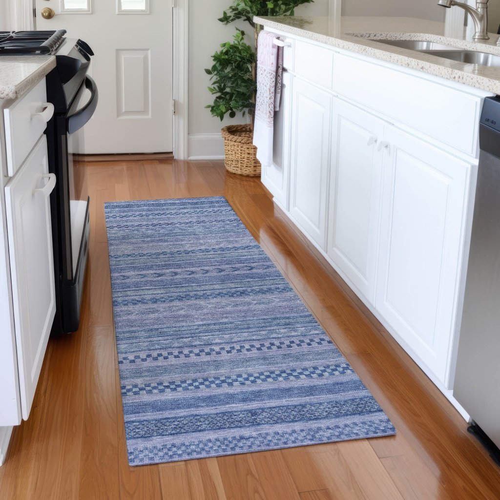 LOOMLAN Rugs Luthyra Denim Washable Indoor-Outdoor Rug