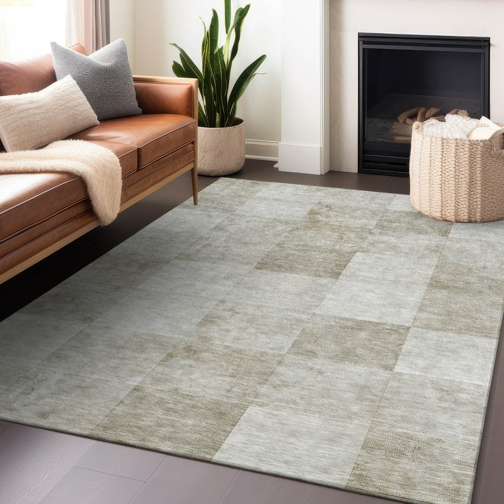 Luxeira Brown Washable Indoor - Outdoor Rug - LOOMLAN - LOOMLAN Rugs - Outdoor Rugs