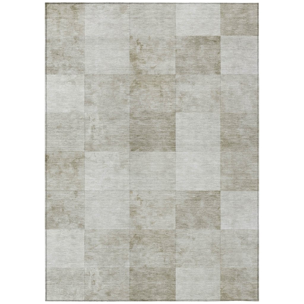 Luxeira Brown Washable Indoor - Outdoor Rug - LOOMLAN - LOOMLAN Rugs - Outdoor Rugs