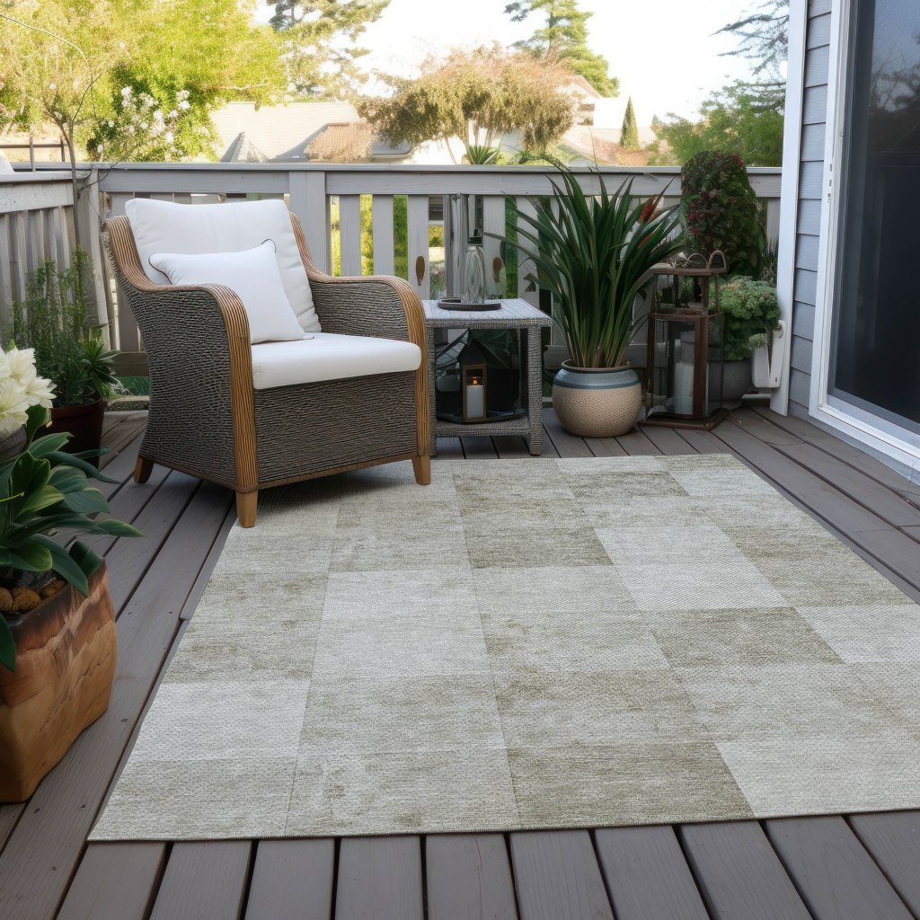 Luxeira Brown Washable Indoor - Outdoor Rug - LOOMLAN - LOOMLAN Rugs - Outdoor Rugs