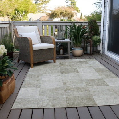 Luxeira Brown Washable Indoor - Outdoor Rug - LOOMLAN - LOOMLAN Rugs - Outdoor Rugs