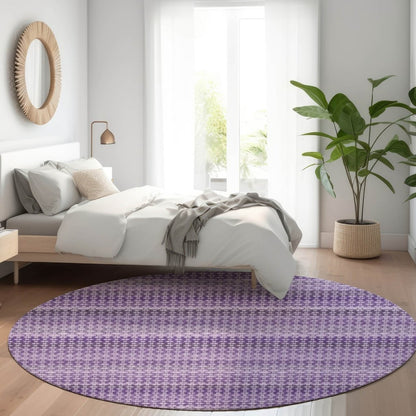 LOOMLAN Rugs Lyrella Purple Washable Indoor-Outdoor Rug