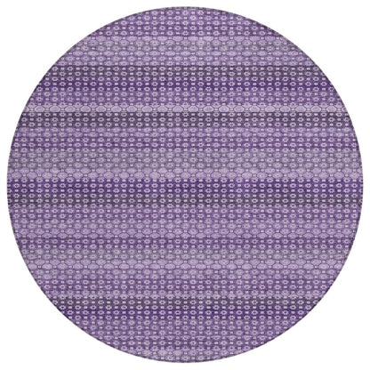 LOOMLAN Rugs Lyrella Purple Washable Indoor-Outdoor Rug