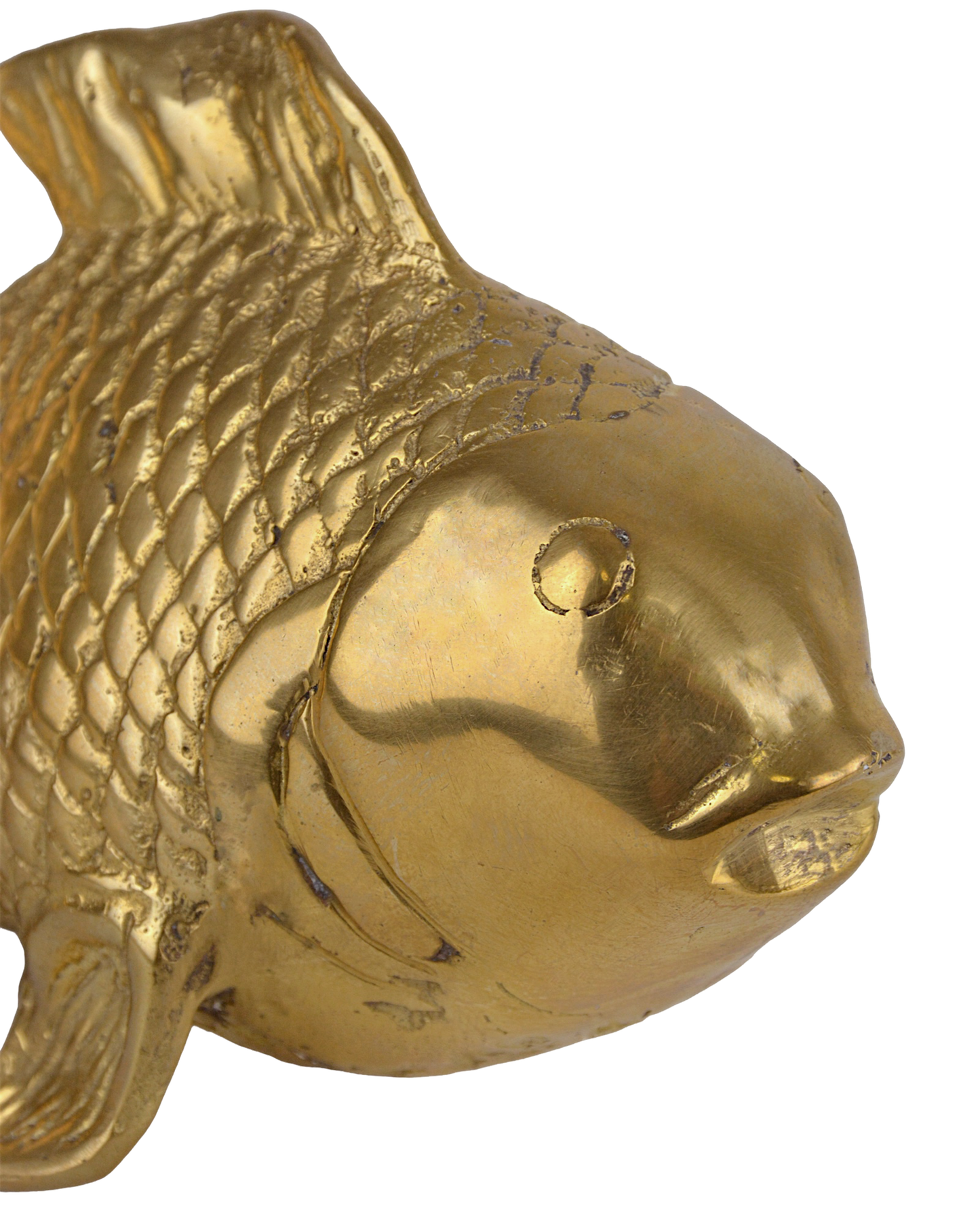 Metal Gold Goldfish Sculpture (Set of 2)