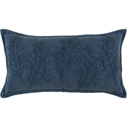 LOOMLAN Madea Embroidered Long Lumbar Decorative Pillow