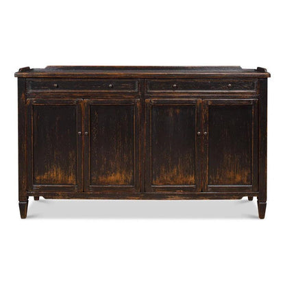 Madigan Sideboard Antique Black - LOOMLAN - Sarreid - Sideboards