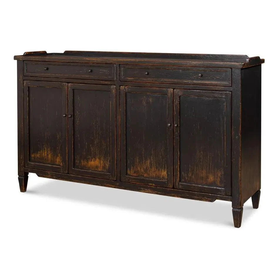 Madigan Sideboard Antique Black - LOOMLAN - Sarreid - Sideboards