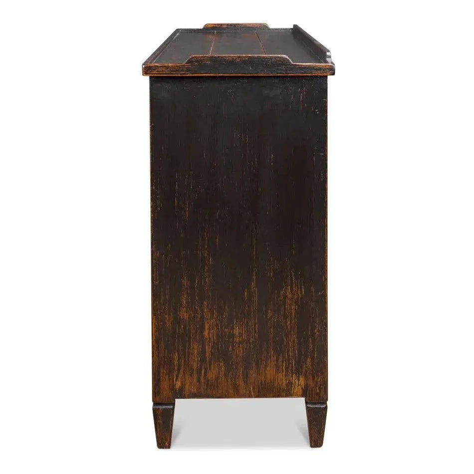 Madigan Sideboard Antique Black - LOOMLAN - Sarreid - Sideboards