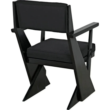 Madoc Arm Chair - LOOMLAN - Noir - Dining Chairs
