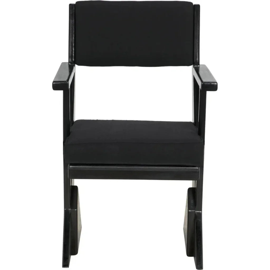 Madoc Arm Chair - LOOMLAN - Noir - Dining Chairs