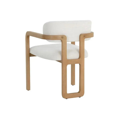 SUNPAN Madrone Leather Eye Catching Dining Armchair