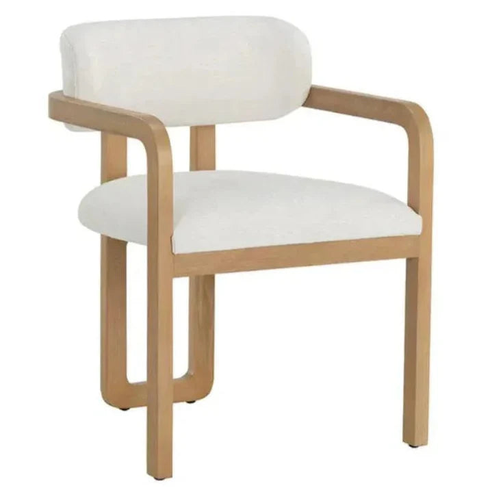 SUNPAN Madrone Leather Eye Catching Dining Armchair