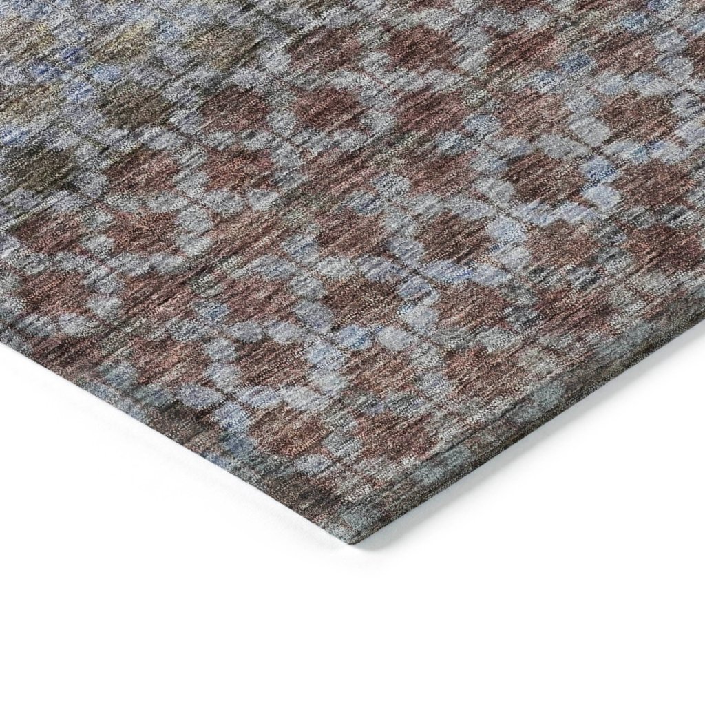 LOOMLAN Rugs Maelis Brown Washable Indoor-Outdoor Rug