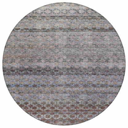 LOOMLAN Rugs Maelis Brown Washable Indoor-Outdoor Rug