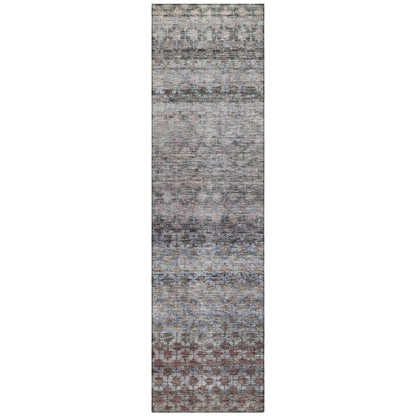 LOOMLAN Rugs Maelis Brown Washable Indoor-Outdoor Rug