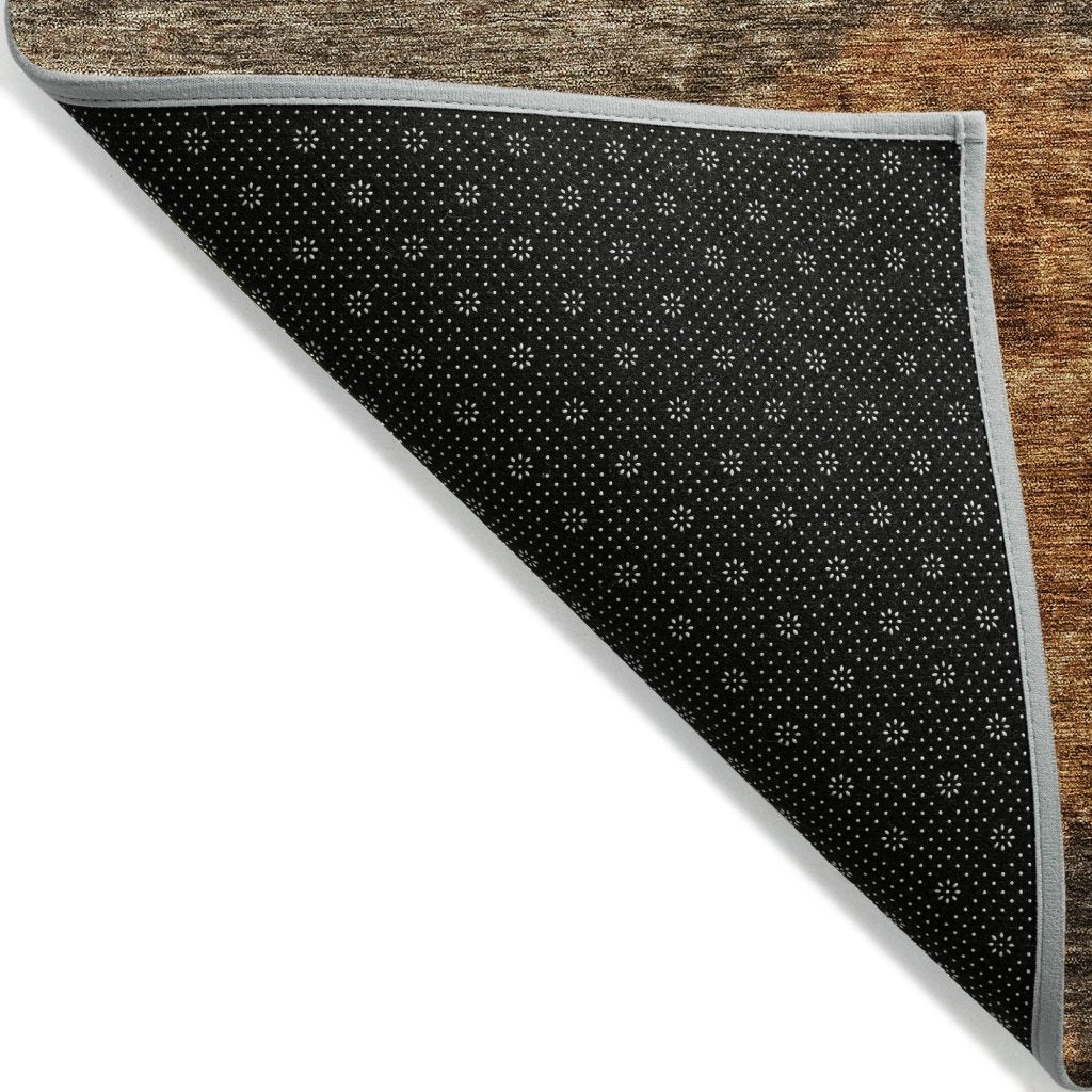 LOOMLAN Rugs Mahari Brown Washable Indoor-Outdoor Rug
