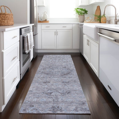 LOOMLAN Rugs Malia Blue Washable Indoor-Outdoor Rug