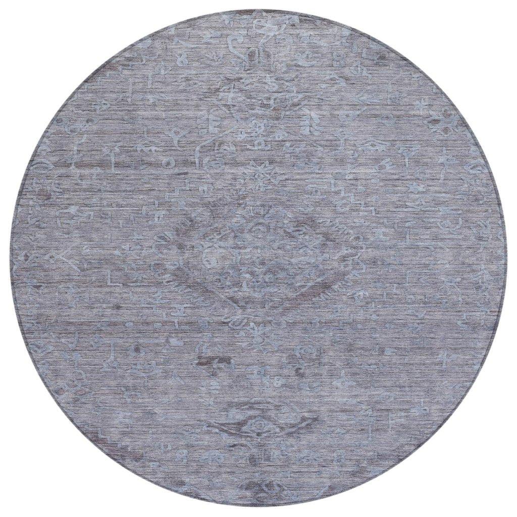 LOOMLAN Rugs Malia Blue Washable Indoor-Outdoor Rug