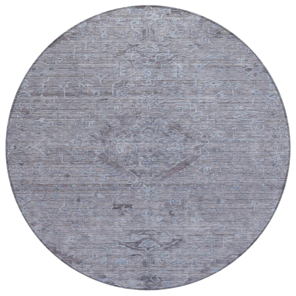 LOOMLAN Rugs Malia Blue Washable Indoor-Outdoor Rug