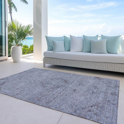 LOOMLAN Rugs Malia Blue Washable Indoor-Outdoor Rug