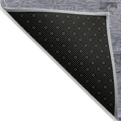 LOOMLAN Rugs Malia Blue Washable Indoor-Outdoor Rug