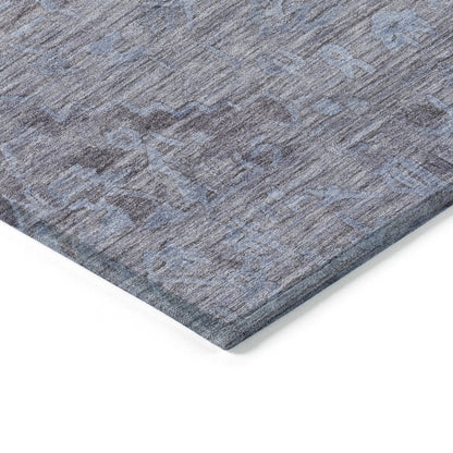 LOOMLAN Rugs Malia Blue Washable Indoor-Outdoor Rug
