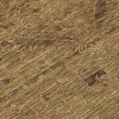 LOOMLAN Rugs Malia Brown Washable Indoor-Outdoor Rug