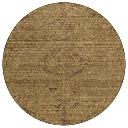 LOOMLAN Rugs Malia Brown Washable Indoor-Outdoor Rug