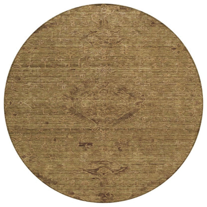 LOOMLAN Rugs Malia Brown Washable Indoor-Outdoor Rug