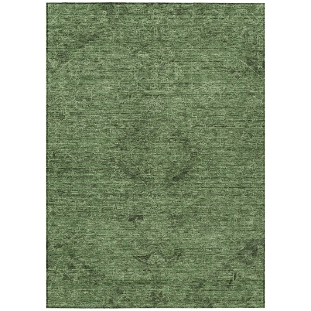 LOOMLAN Rugs Malia Fern Washable Indoor-Outdoor Rug