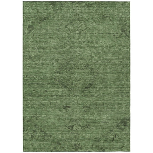 LOOMLAN Rugs Malia Fern Washable Indoor-Outdoor Rug