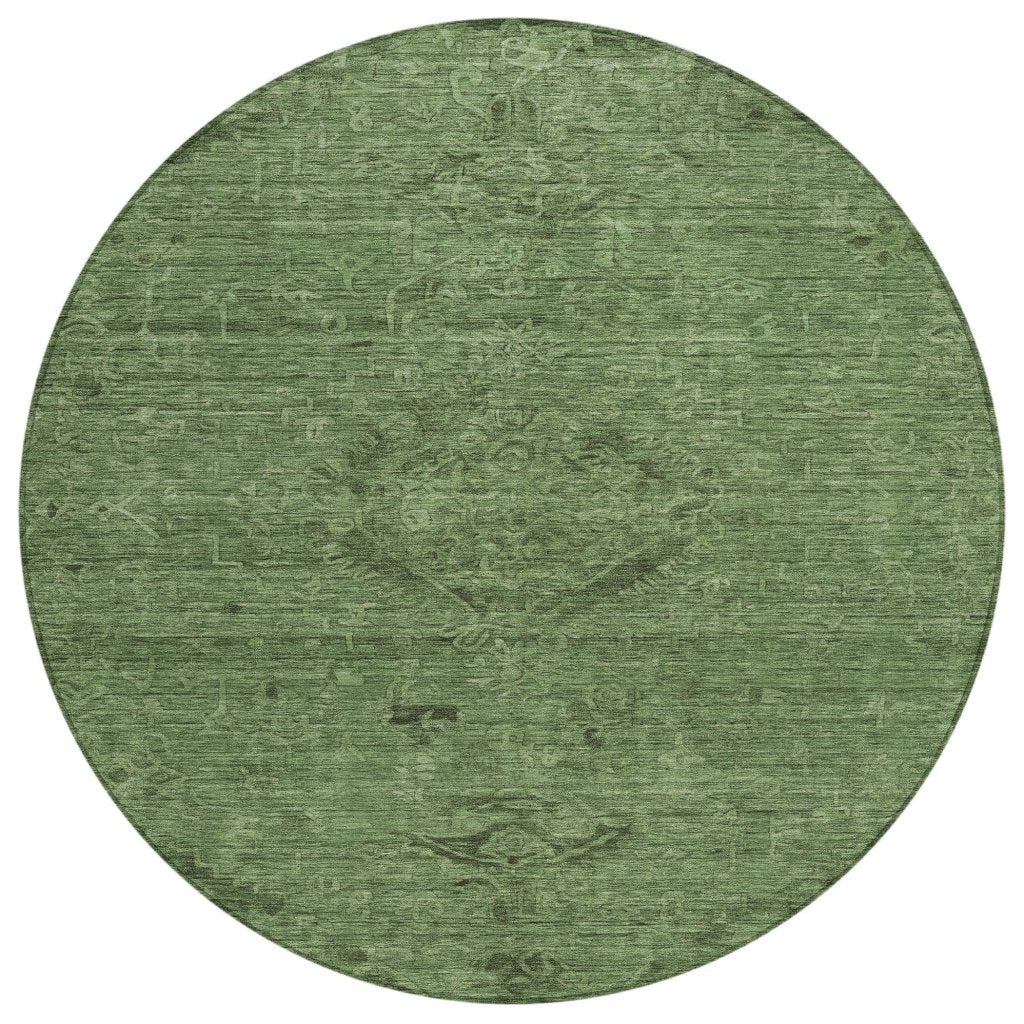 LOOMLAN Rugs Malia Fern Washable Indoor-Outdoor Rug