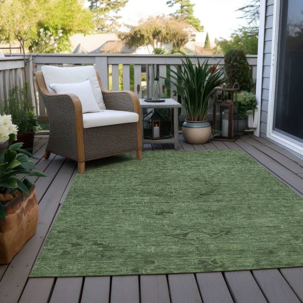 LOOMLAN Rugs Malia Fern Washable Indoor-Outdoor Rug