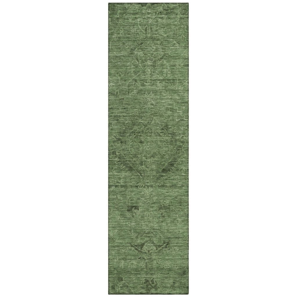 LOOMLAN Rugs Malia Fern Washable Indoor-Outdoor Rug