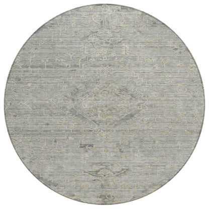 LOOMLAN Rugs Malia Gray Washable Indoor-Outdoor Rug