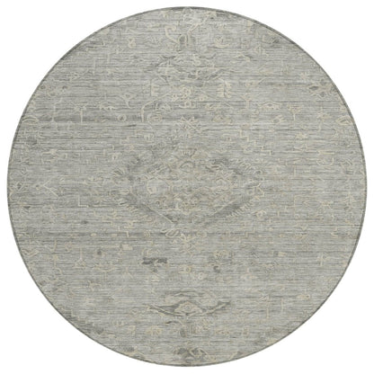 LOOMLAN Rugs Malia Gray Washable Indoor-Outdoor Rug