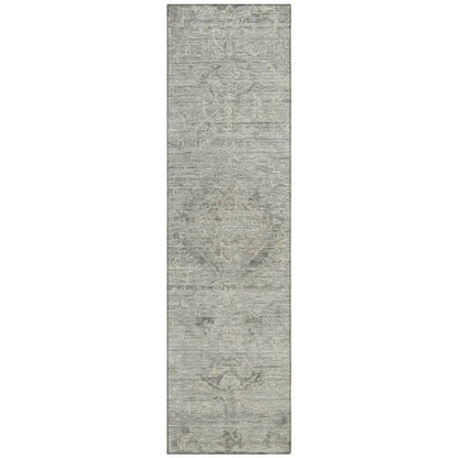 LOOMLAN Rugs Malia Gray Washable Indoor-Outdoor Rug