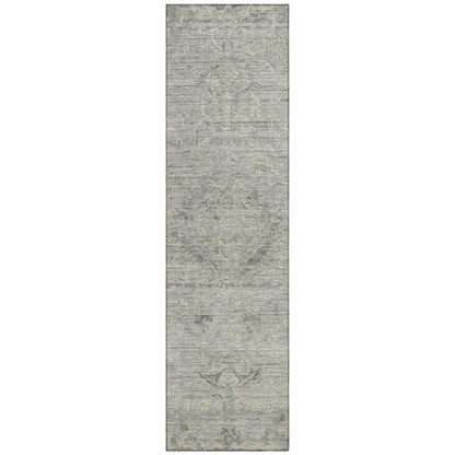 LOOMLAN Rugs Malia Gray Washable Indoor-Outdoor Rug