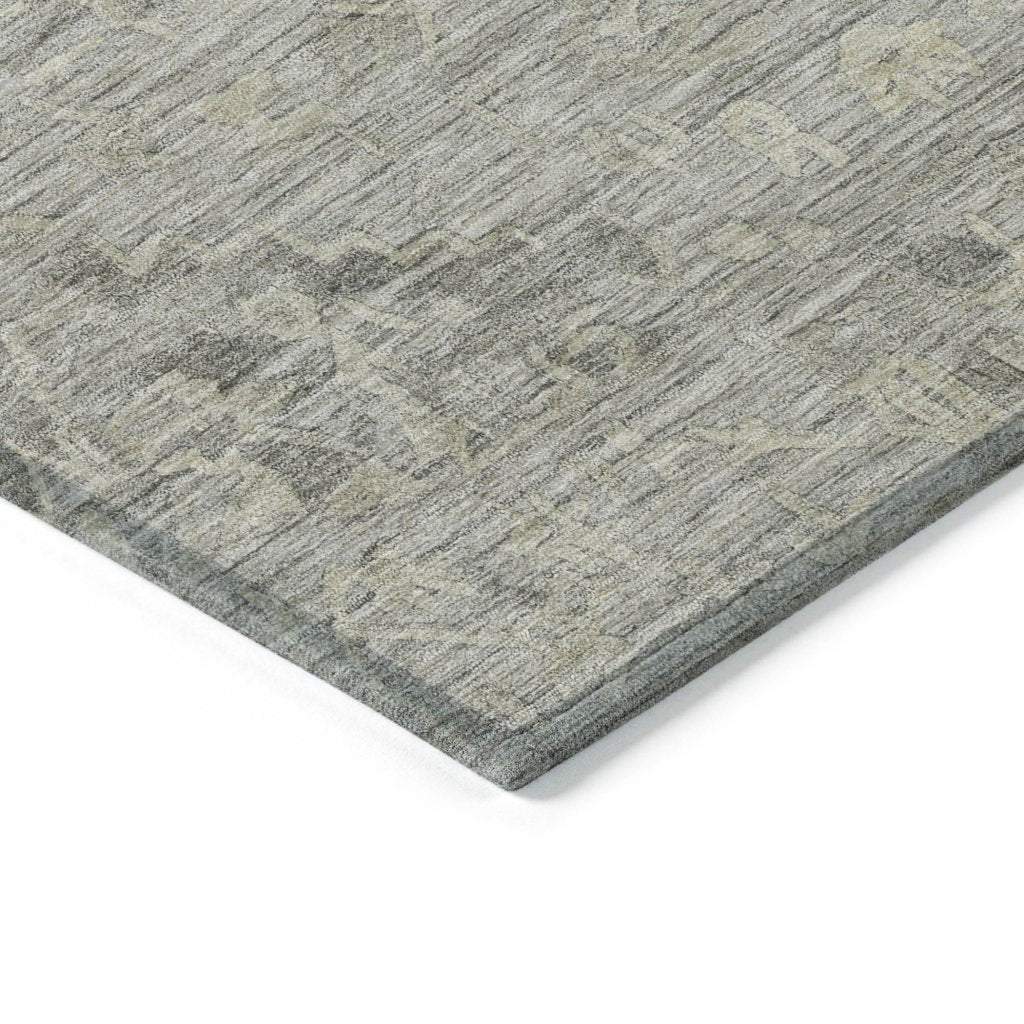 LOOMLAN Rugs Malia Gray Washable Indoor-Outdoor Rug