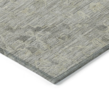 LOOMLAN Rugs Malia Gray Washable Indoor-Outdoor Rug