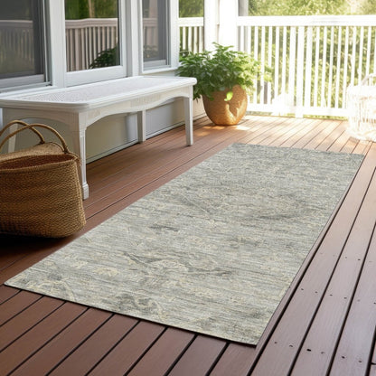 LOOMLAN Rugs Malia Gray Washable Indoor-Outdoor Rug