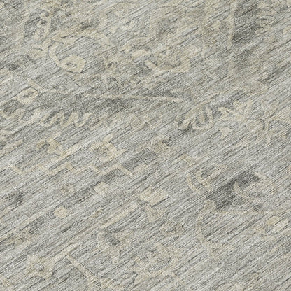 LOOMLAN Rugs Malia Gray Washable Indoor-Outdoor Rug