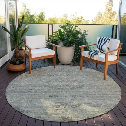 LOOMLAN Rugs Malia Green Washable Indoor-Outdoor Rug