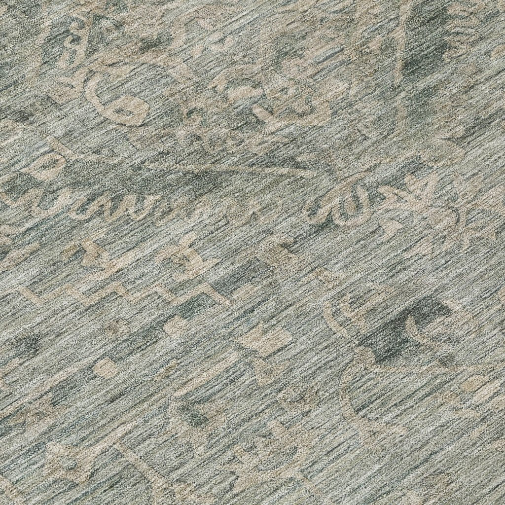 LOOMLAN Rugs Malia Green Washable Indoor-Outdoor Rug