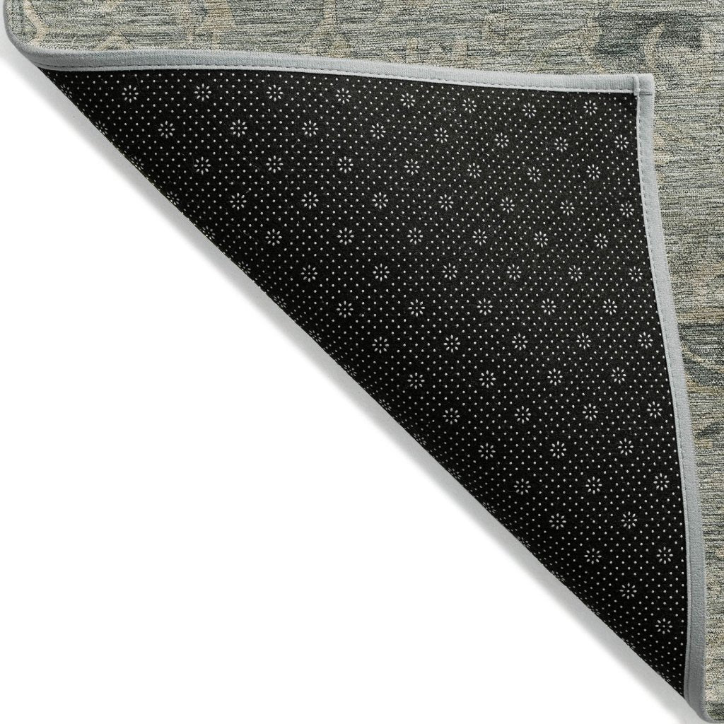 LOOMLAN Rugs Malia Green Washable Indoor-Outdoor Rug