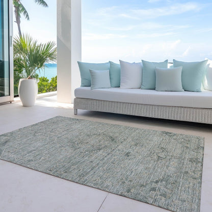 LOOMLAN Rugs Malia Green Washable Indoor-Outdoor Rug