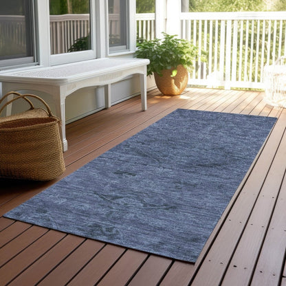 LOOMLAN Rugs Malia Navy Washable Indoor-Outdoor Rug