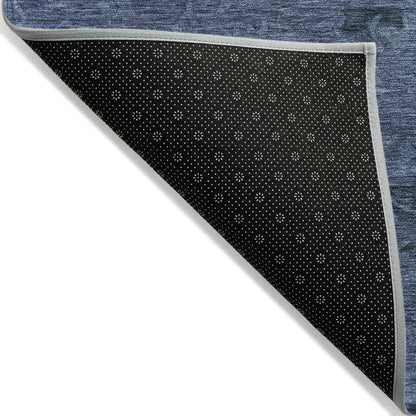 LOOMLAN Rugs Malia Navy Washable Indoor-Outdoor Rug