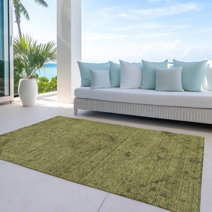 LOOMLAN Rugs Malia Olive Washable Indoor-Outdoor Rug